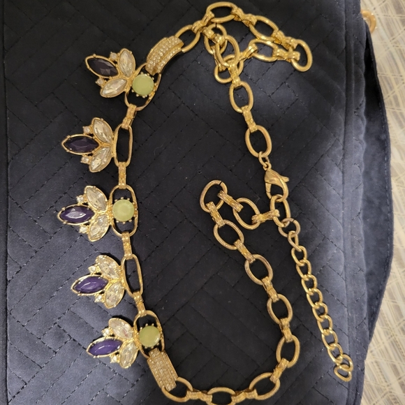 Gold bling and chain necklace - Picture 2 of 3
